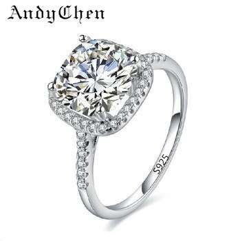 S925 SILVER DIAMOND CZ WHITE GOLD PLATED RING SIZE 9