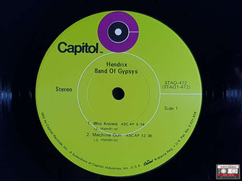 Jimi Hendrix - Band of Gypsys - Vinyl LP Gatefold Record - 1970 Pressing!