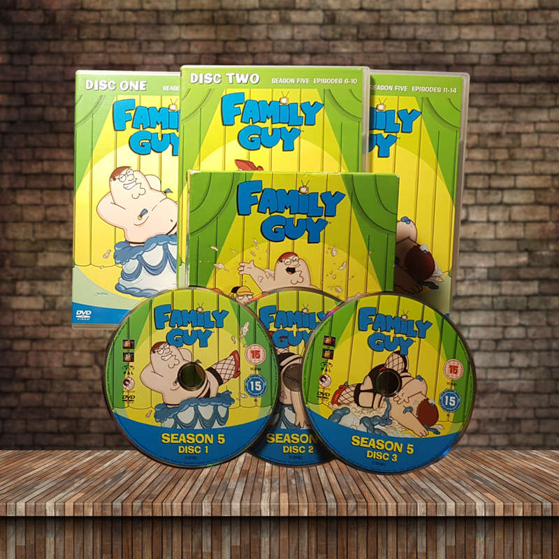 Family Guy Season 5 DVD Box Set Hilarious Animated TV Comedy Region 2 Very Good Condition