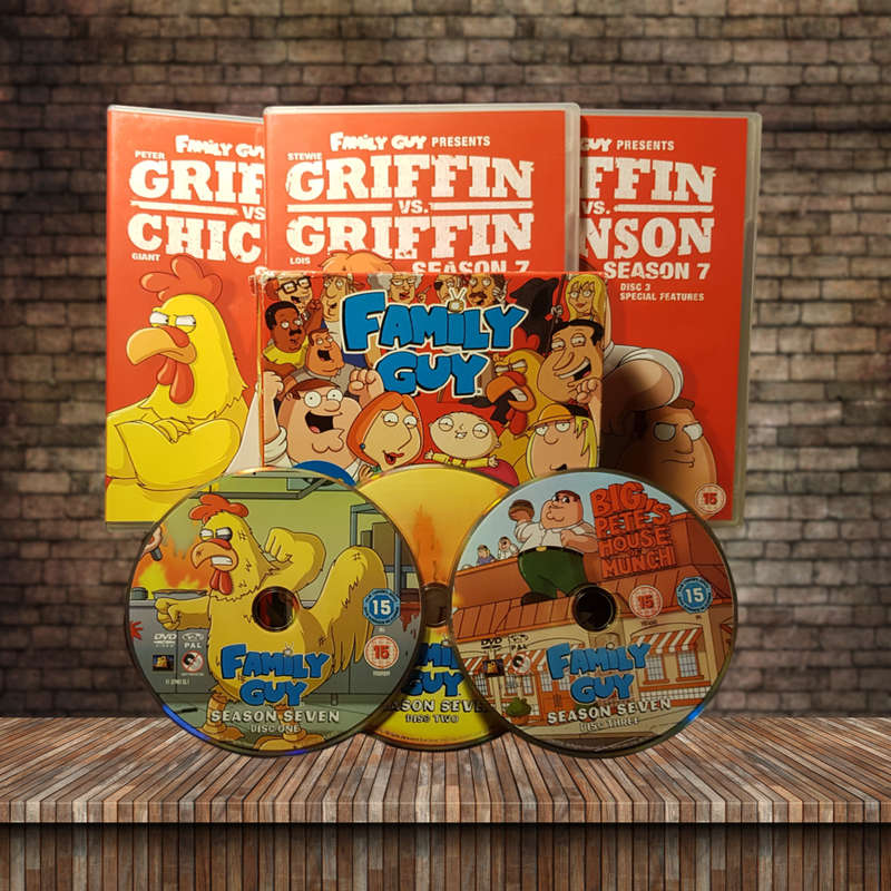 Family Guy Season 7 DVD Box Set Classic Adult Animated Comedy Region 2 Very Good Condition