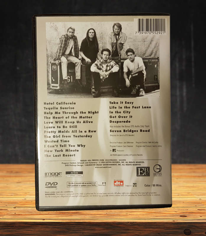 Eagles Hell Freezes Over Live Concert DVD Preloved in Good Condition