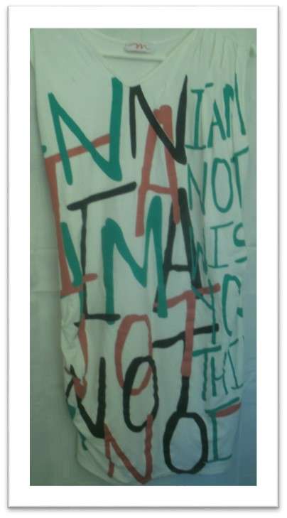 Fashion dress with printed detail size medium