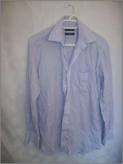 Woolworths Purple shirt with white stripe size 14.5 /37