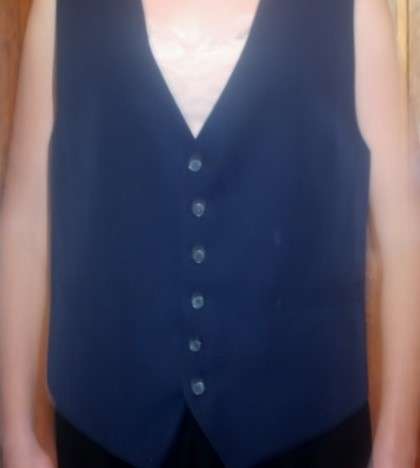 Waistcoat formal. Black. Size medium