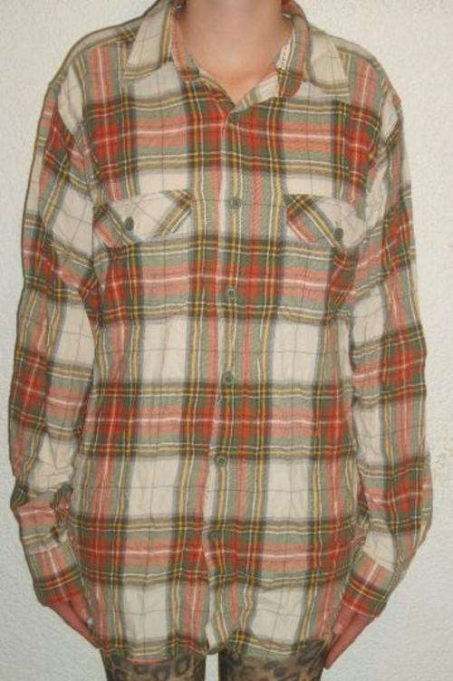 CHEROKEE CHECK SHIRT. 100% COTTON. SIZE LARGE. AS NEW