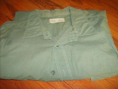 KHAKI GREEN SHORT SLEEVE SHIRT. WOOLWORTHS  SIZE XXXLARGE. AS NEW