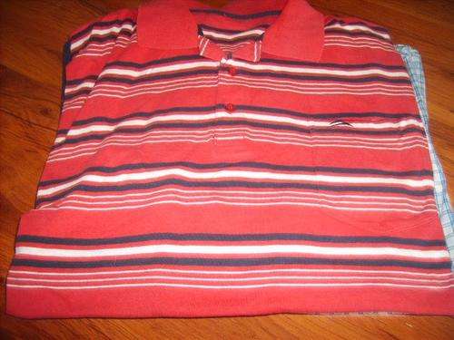 RED, WHITE & BLUE GOLF S/S SHIRT.  SIZE XXXLARGE. AS NEW