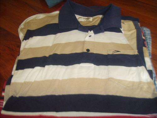 BLUE & GREY S/S   SHIRT. . SIZE 3XLARGE. AS NEW