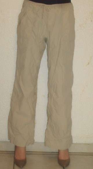 KHAKI LINEN PANTS. MARIEN HALL. SIZE 16. AS NEW