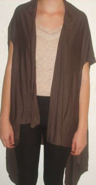 LOOSE  BROWN SLEEVELESS JACKET. NEXT  SIZE XXL. AS NEW