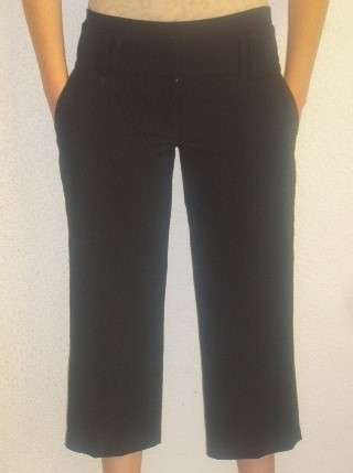 CROPPED BLACK PANTS. ATMOSPHERE  SIZE 38 AS NEW