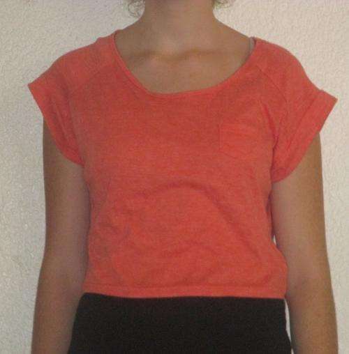 ORANGE CROP TOP. REDBAT. SIZE SMALL. AS NEW