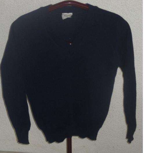 NAVY BLUE PULL OVER JERSEY. SIZE 34. AS NEW