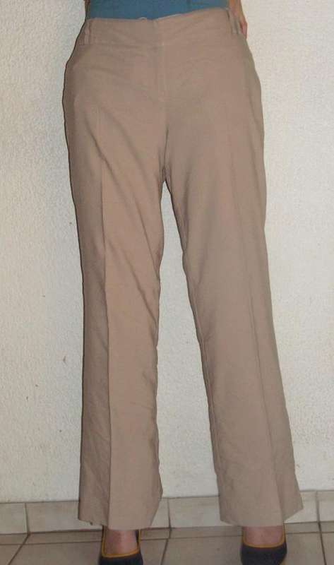 CAMEL COLOUR PANTS. SIZE 16. CONTEMPO. CONDITION: VERY GOOD