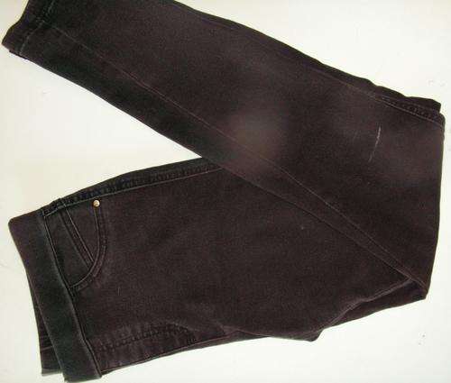 ELASTICATED BLACK JEANS. WOOLWORTHS. SIZE 10. CONDITION: VERY GOOD