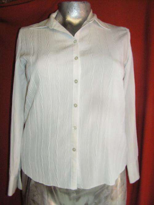 STUNNING OFF WHITE LONG SLEEVE SHIRT. OASIS. SIZE 14 CONDITION: AS NEW