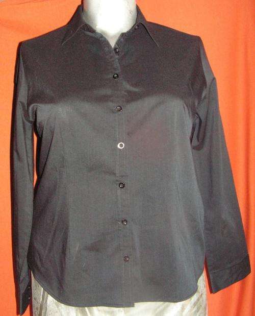 PITCH BLACK SHIRT. FASHION EXPRESS. SIZE 16. CONDITION: AS NEW