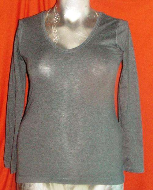 DARK GREY LONG SLEEVE T. SIZE EXTRA LARGE.. CONDITION: AS NEW