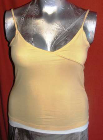 STRAPPY YELLOW TOP. INSYNC. SIZE LARGE. CONDITION:  GOOD