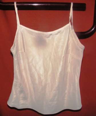 SHEER LIGHT PEACH CAMI. SIZE MEDIUM. CONDITION: VERY GOOD