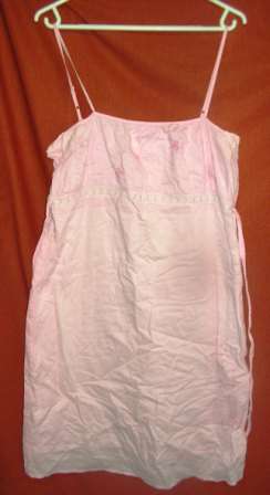 PINK STRAPPY DRESS. SIZE 36. CONDITION: VERY GOOD