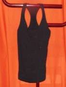 T NECK BLACK VEST. WOOLWORTHS. SIZE 8. CONDITION: VERY GOOD