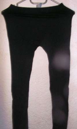 BLACK BASIC LEGGINGS NETWORK LARGE CONDITION: VERY GOOD