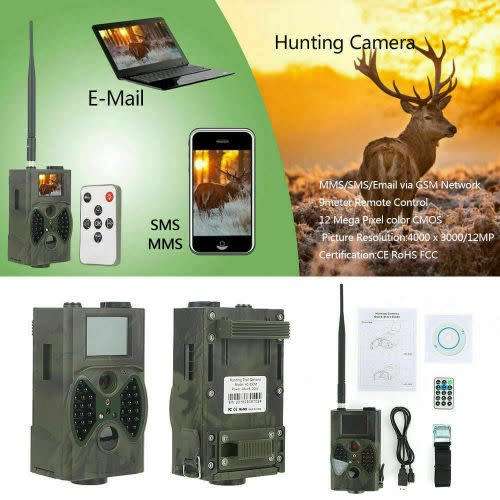 HD Hunting Trail Digital Animal Camera IR Night Vision Video 1080P GPRS