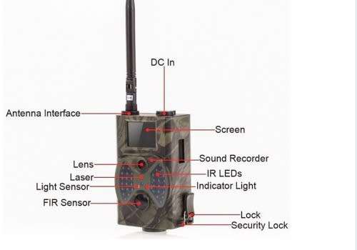 HD Hunting Trail Digital Animal Camera IR Night Vision Video 1080P GPRS