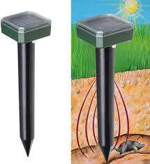 Solar Power Ultrasonic Pest Mole Animal Repellent