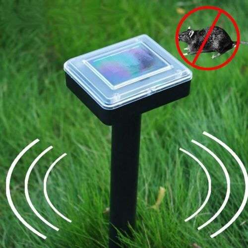 Solar Power Ultrasonic Pest Mole Animal Repellent