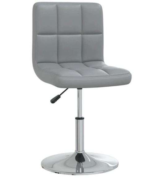 PU Swivel Barstool - Gray