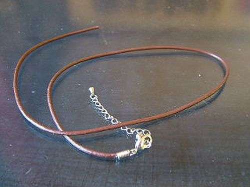 Brown Leather String with clasp
