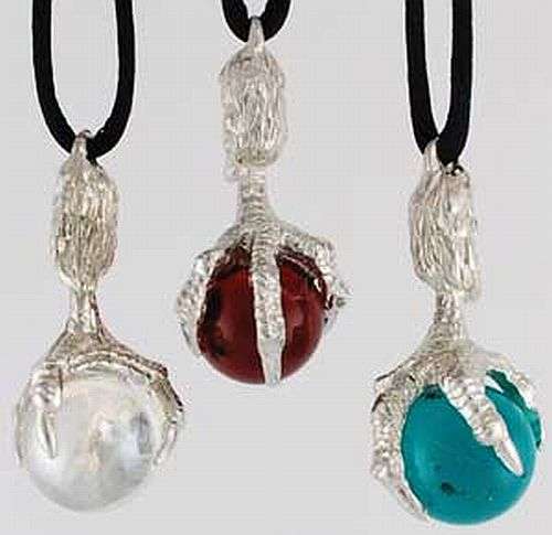 Dragon Claw & Crystal Orb Pendant