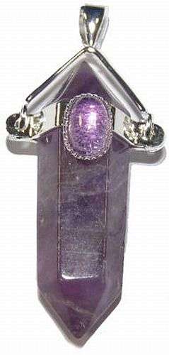 Amethyst Double Point Pendant