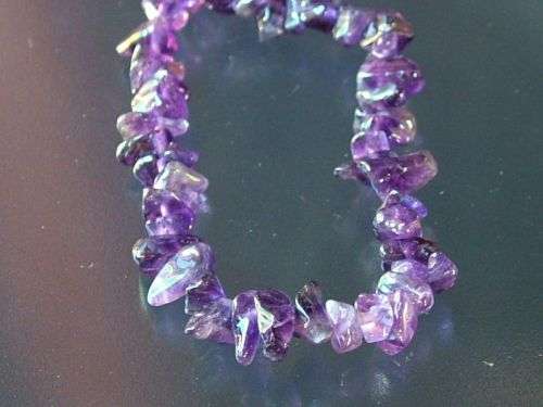 Amethyst Necklace 45 cm