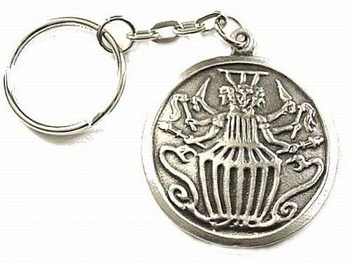 Hecate Talisman Keyring - pewter