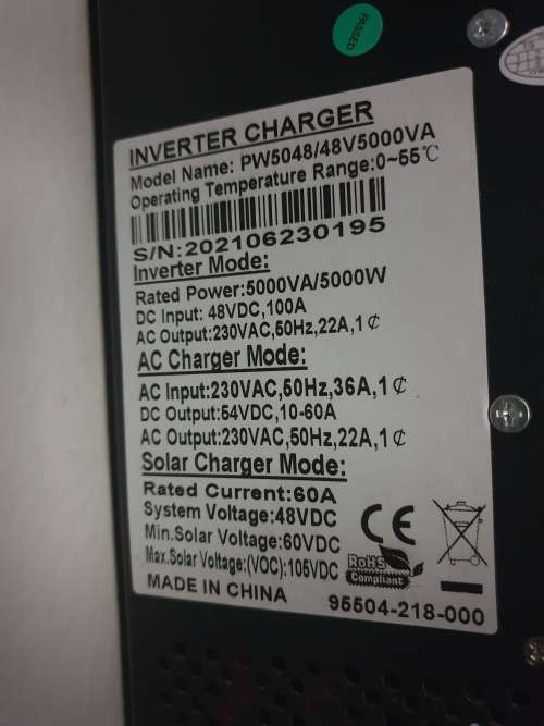 5kva hybrid solar inverter