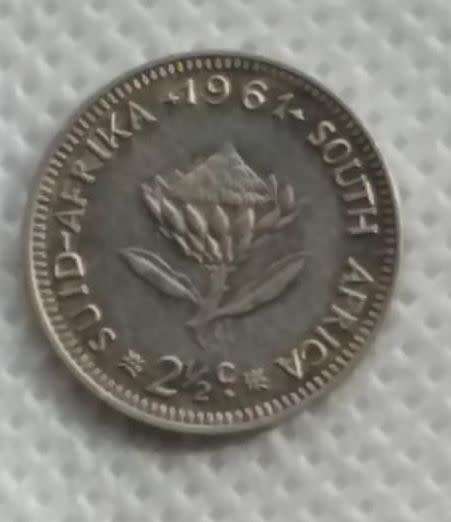 1961 2,5 cent R.S.A  XF-AU