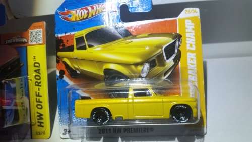 HOTWHEELS '63 STUDEBAKER CHAMP - YELLOW