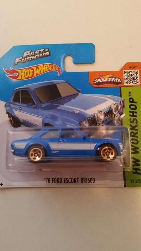 HOTWHEELS FORD ESCORT 1970 RS 1600 FAST N FURIOUS