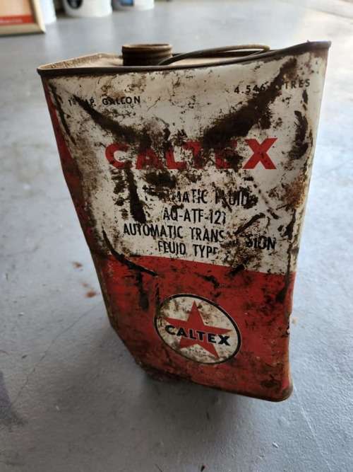 Caltex tin...damaged