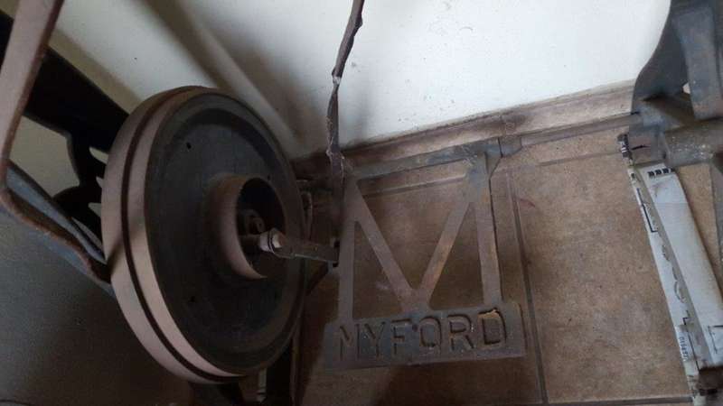 1930s Myford ML2 Antique treadle operated Lathe (with various parts and tools)