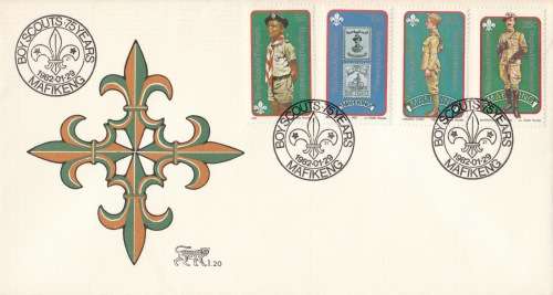 BOP 1982-01-29 75th Ann of Boy Scouts Movement FDC 1.20 (120 000) [SACC R7]