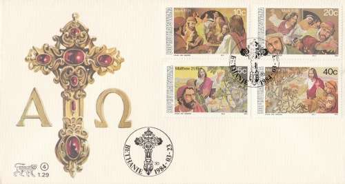 BOP 1984-03-23 Easter Stamps (Series 4) FDC 1.29 (80 000) [SACC R7]