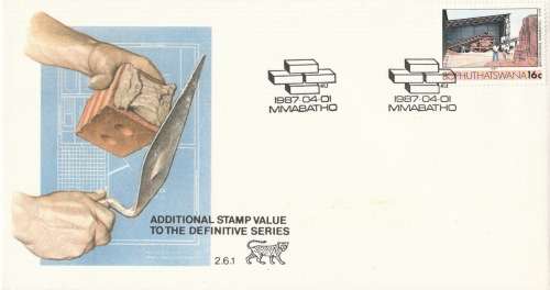 BOP 1987-04-01 Additional Value to Definitive Issue FDC 2.06.1 (50 000) [SACC R2]