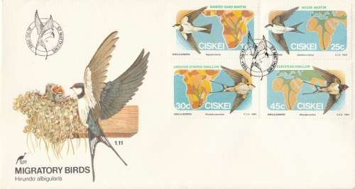 CIS 1984-08-17 Migratory Birds FDC 1.11 (78 000) [SACC R7]