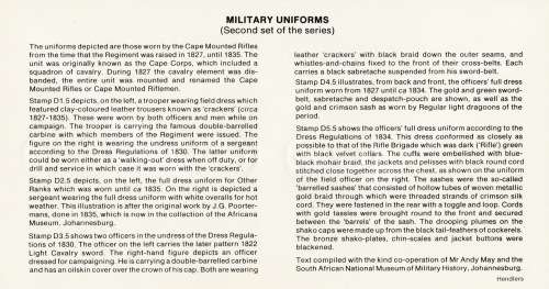 CIS 1984-10-26 British Military Uniforms (2nd Series) FDC 1.12 (80 000) [SACC R8]