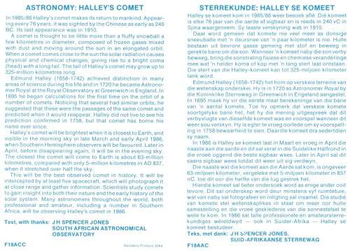 CIS 1986-03-20 Hailey`s Comet FDC 1.17 (50 000) [SACC R35]