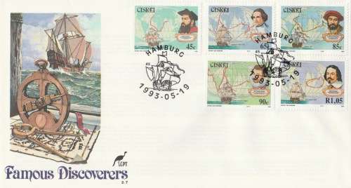 CIS 1993-05-19 Famous Discoverers and Navigators FDC 2.7 (21 000) [SACC R55]